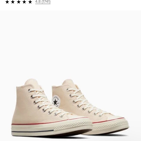 Converse Shoes - Chuck 70 Canvas Parchment/Garnet/Egret